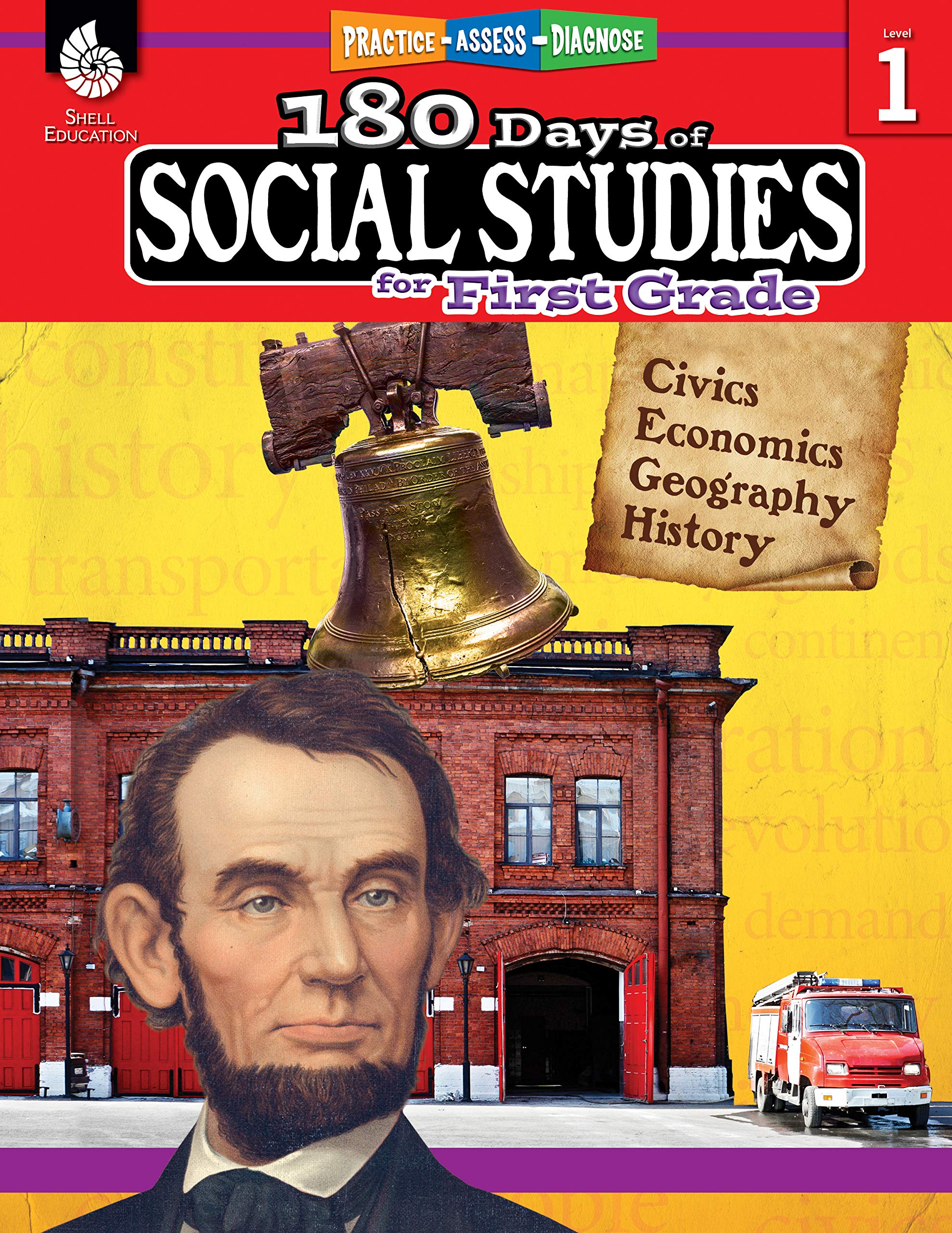 180 Days: Social Studies, Early Elementary Social Studies for 1st Grade Practice Workbook for Classroom and Home, Cool and Fun Practice Created by Teachers (180 Days of Practice)