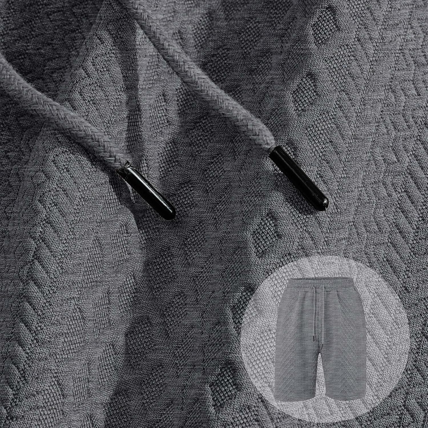 Ymosrh Mens Shorts Elastic Waistband Drawstring Summer Casual Relaxed Fit Athletic Workout Sweat Shorts, S-2XL