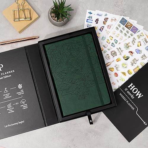 Miniatura 6 de Legend - Agenda semanal de alta calidad, sin fecha, semanal, mensual y de presupuesto, organizador de vida para gestión del tiempo y productividad,