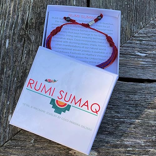 Miniatura 147 de Rumi Sumaq Pulsera de concientización para hombres, mujeres y niños – Pulsera de apoyo tejida ajustable anudada a mano – Pulsera de conciencia sutil