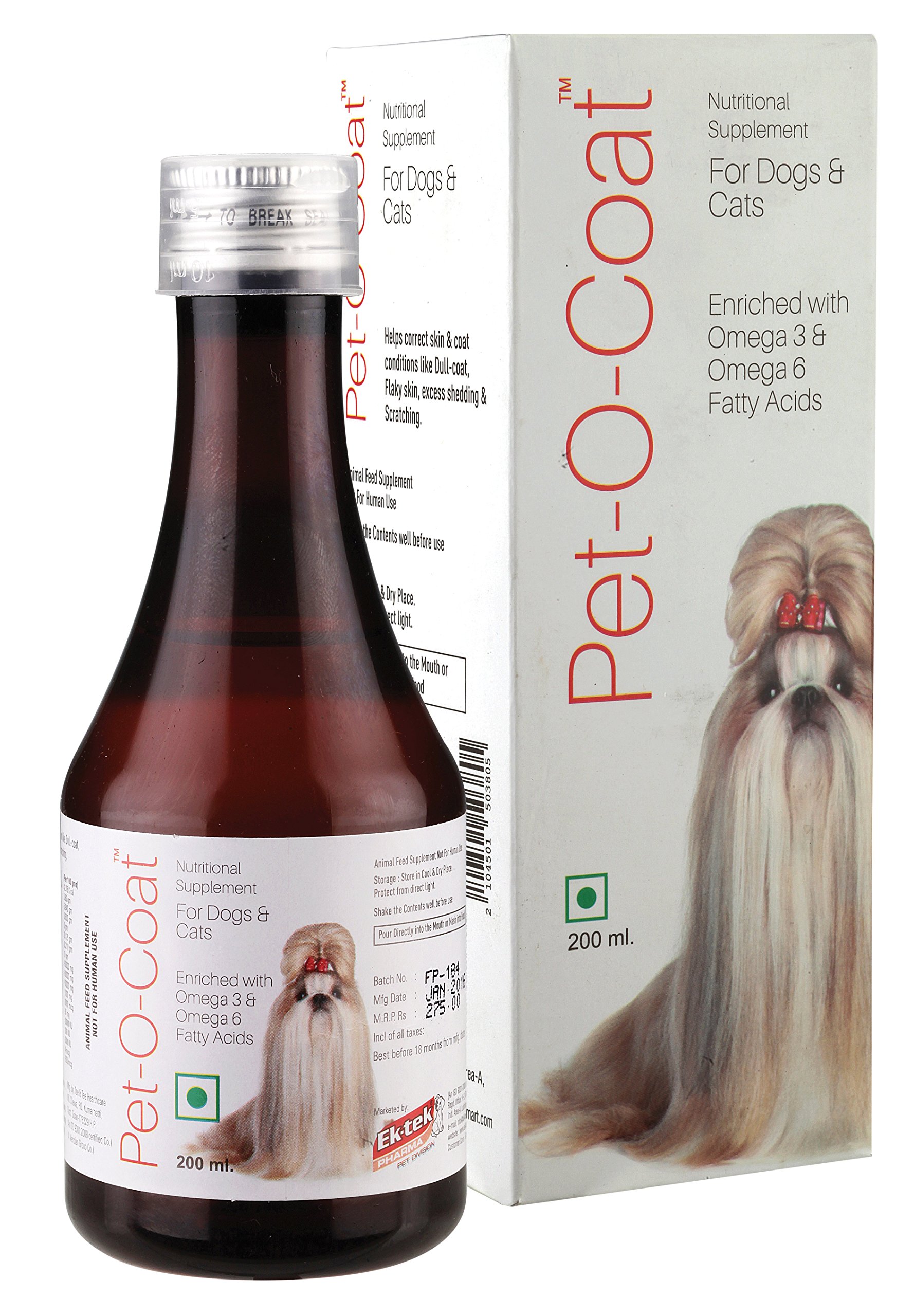 All4Pets Pet-O-Coat Syrup, Supplement 200Ml (B00LWYYB5I) Amazon Price History, Amazon Price Tracker