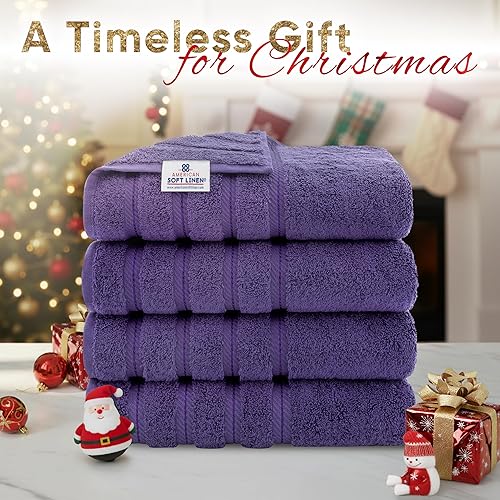 Miniatura 615 de American Soft Linen - Toalla de baño de gran tamaño de 40 x 80 pulgadas, extra grande para baño, 100% algodón turco, toallas de baño de gran