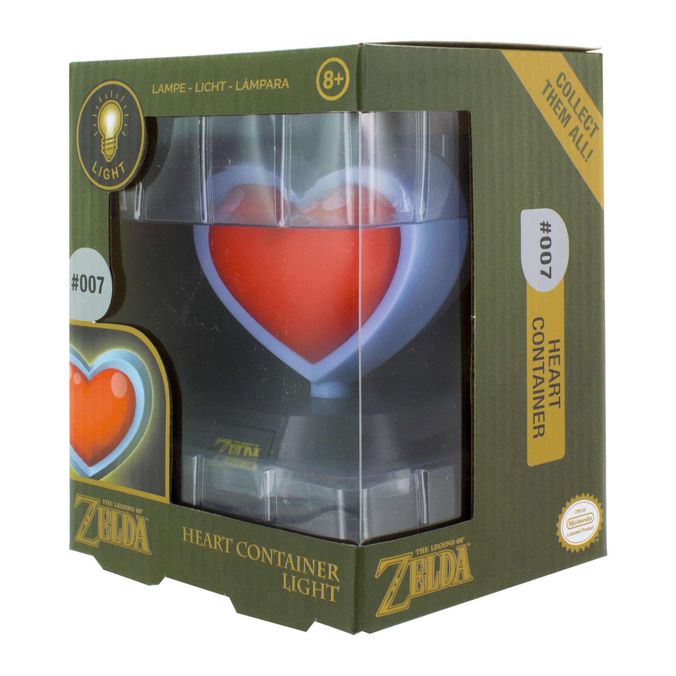 ZELDA - Corazón 3D Mini Luz- 10 cm, Multicolor