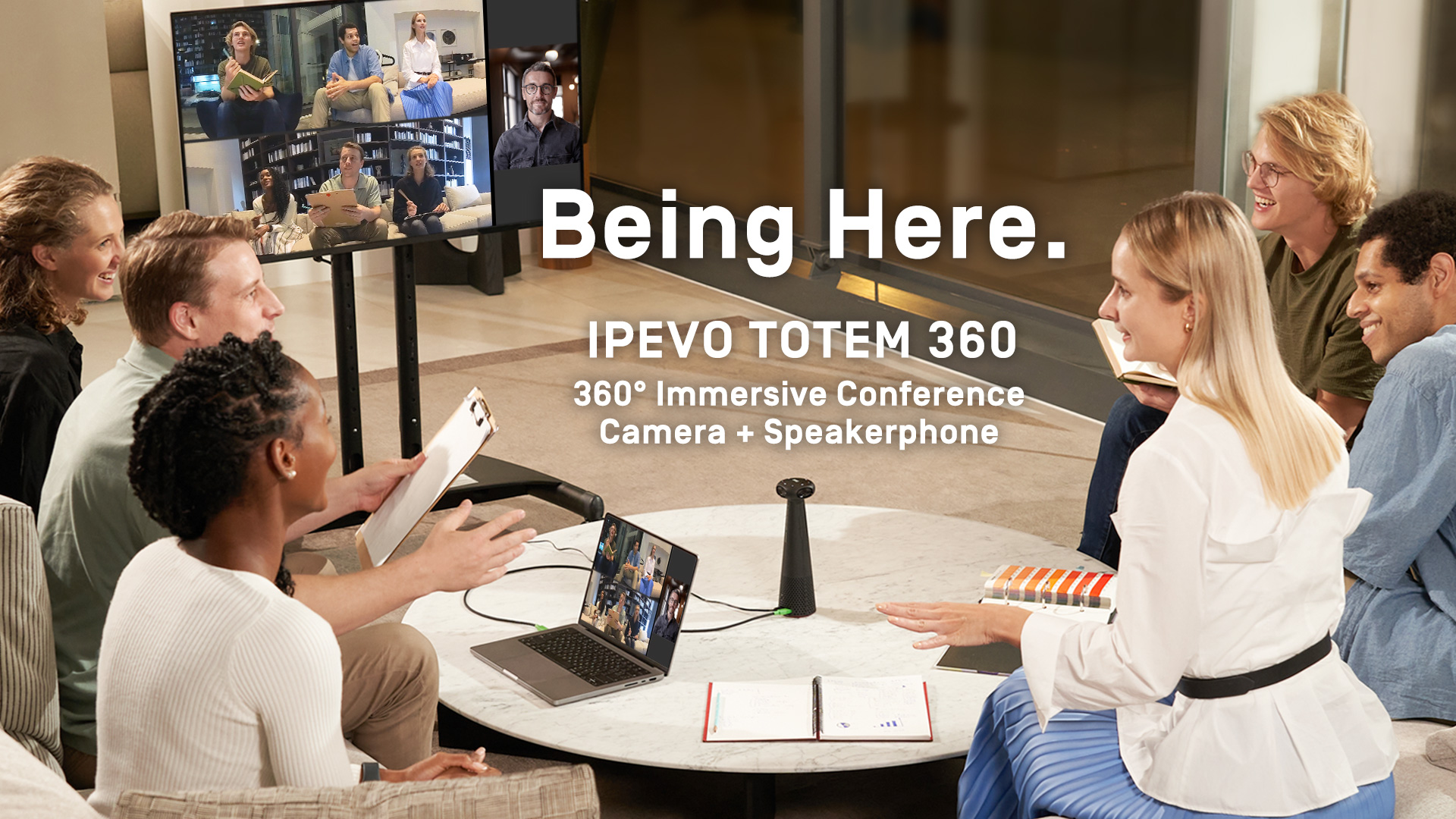 Amazon.com: IPEVO Totem 360, Panoramic 360-Degree Conference