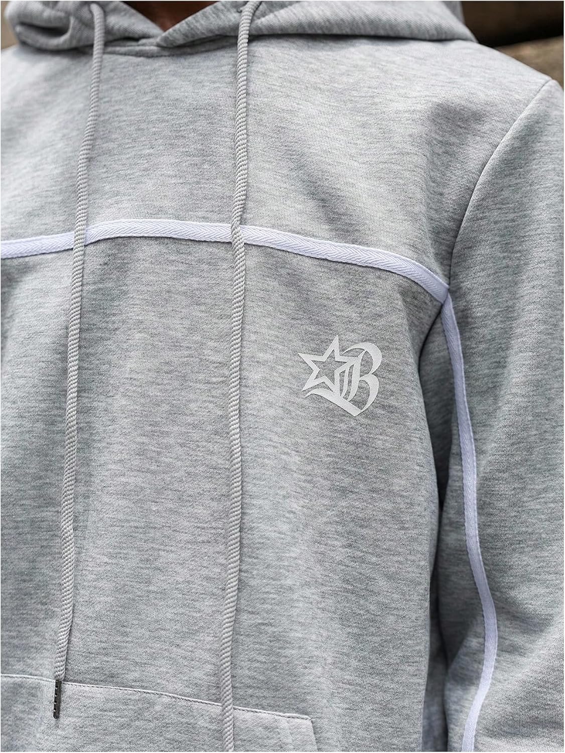 Men's 2 Piece Sweat Sets Y2K Outfits Drawstring Hoodie Sweatshirts and Baggy Sweatpants - Image 4