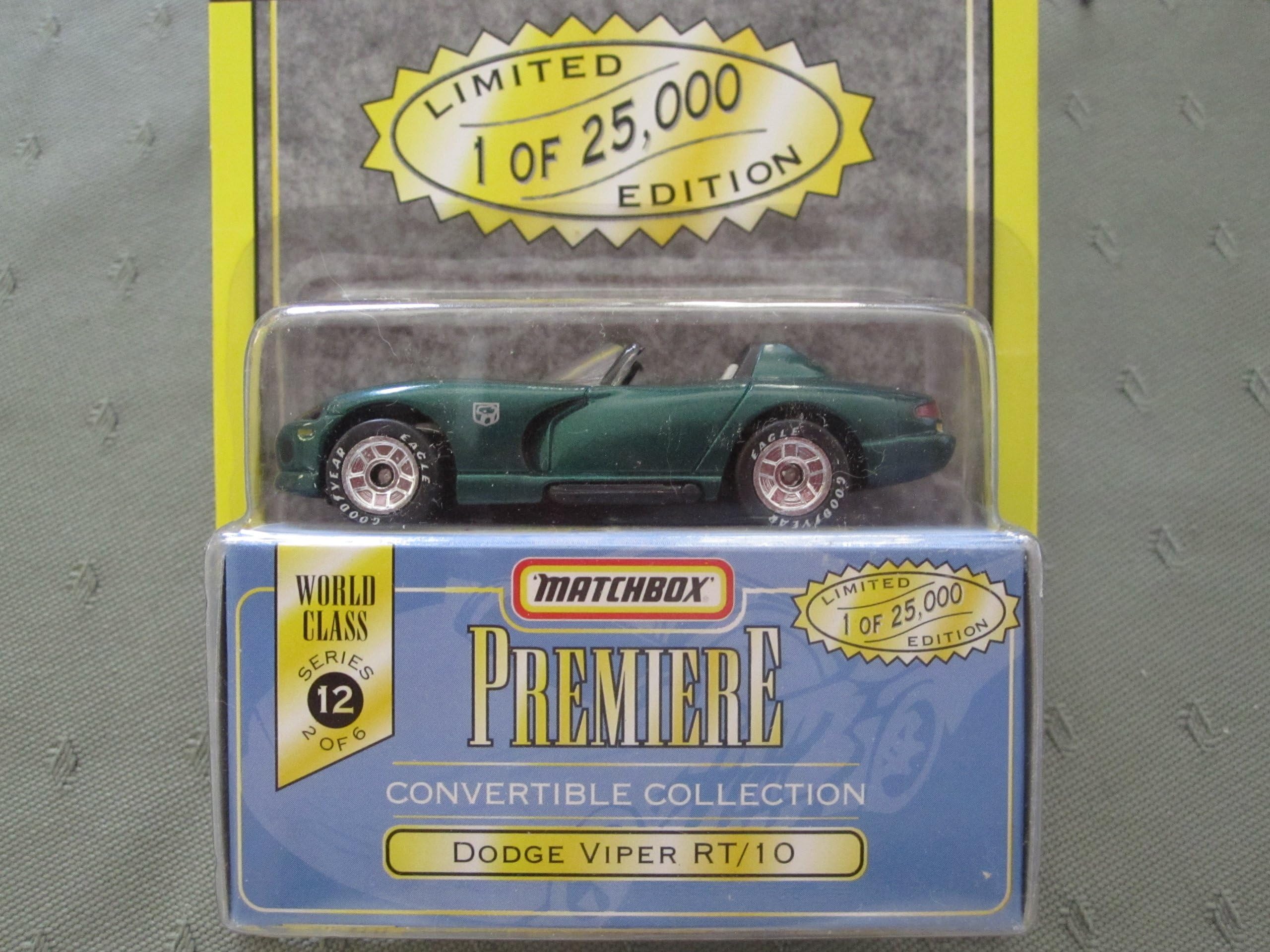 Matchbox Premiere Collection - Convertible Collection - Limited Edition - World Class Series #12 - Die Cast Dodge Viper RT/10 Convertible by Matchbox Toys