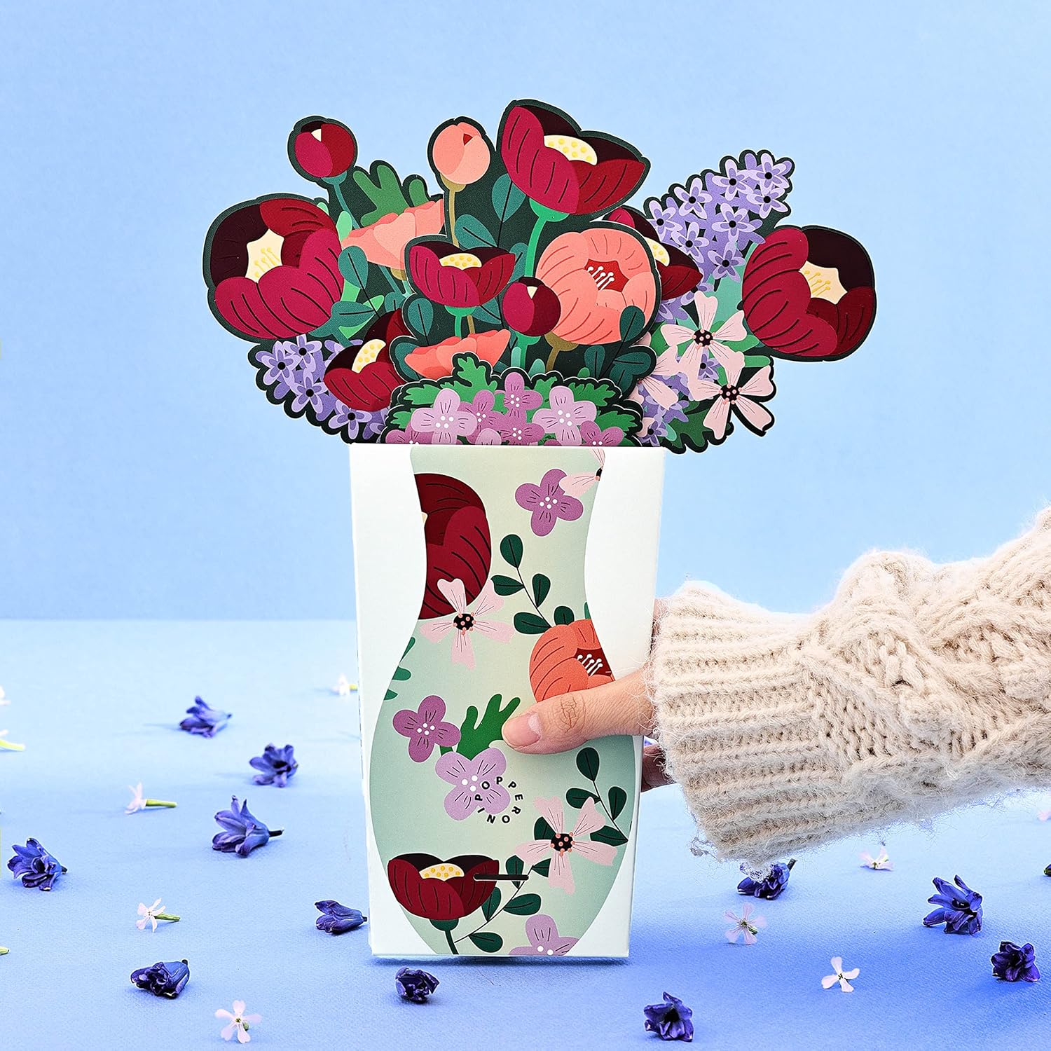 Amazon パペロニ(POPPERONI) フラワーポップアップカード グリーティング 感謝 お祝い POPPERONI Flower