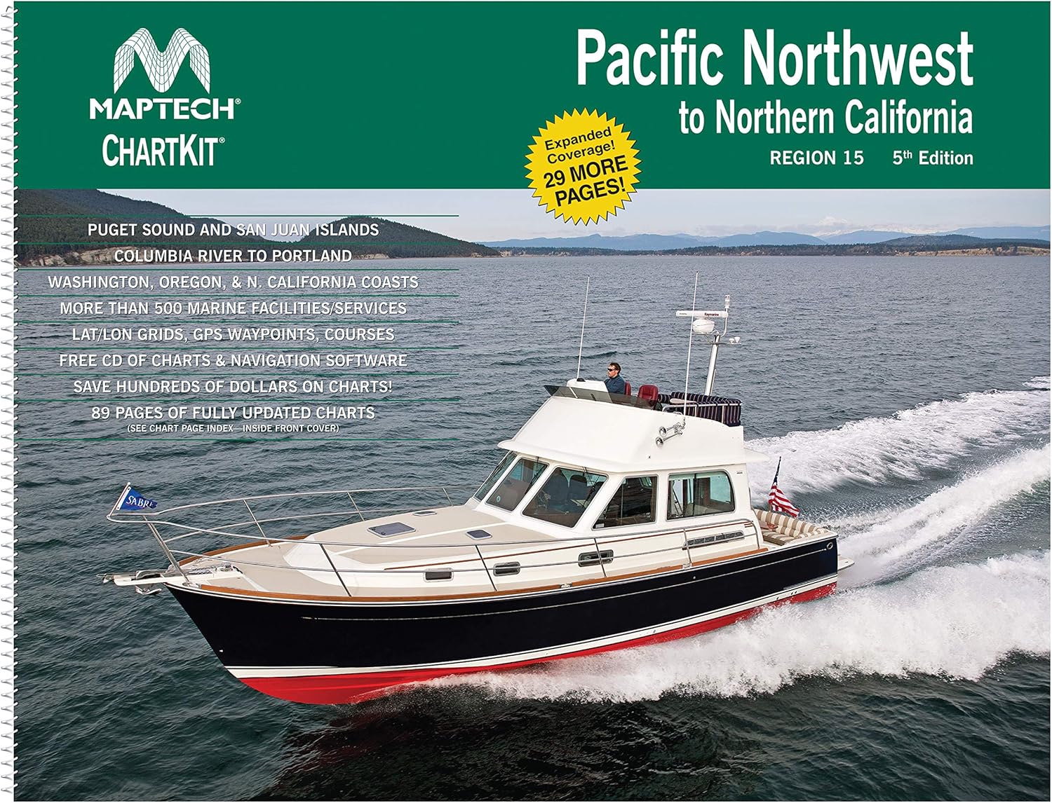 MAPTECH® ChartKit Region 15: Pacific Northwest to Northern California, 5th Edition