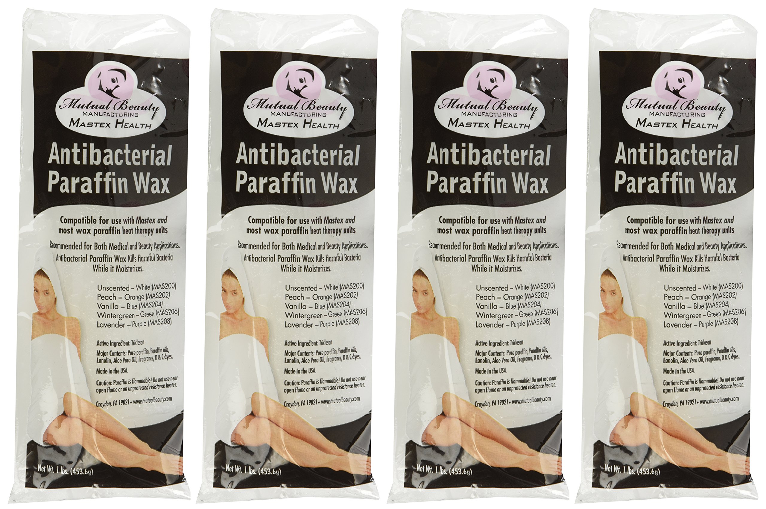 Paraffin Refill Bath Bars, Unscented, six 1 Pound Bars