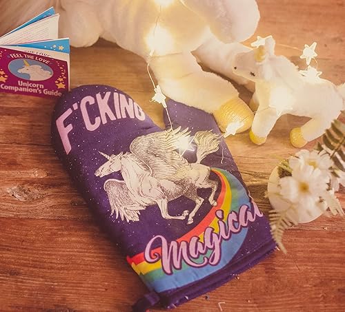 Miniatura 5 de Crazy Dog T-Shirts Fcking - Guante mágico para horno, divertido y mítico unicornio caballo de cocina, divertido diseño gráfico, utensilios de cocina
