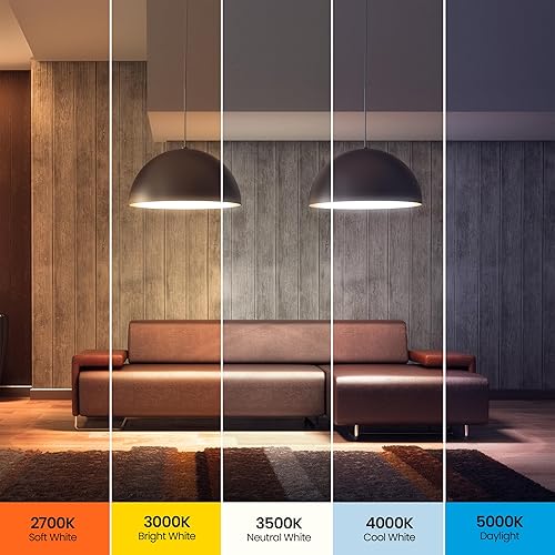 Miniatura 5 de Feit Electric Bombilla LED BR30, equivalente a 100 W, regulable, 5CCT, base mediana E26, 90 CRI, 1400 lúmenes, blanco ajustable, 13 años de vida