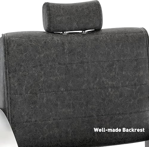 Vista 3 de BarberPub Silla de peluquería para peluquería, silla reclinable para estilista 9180 (gris)