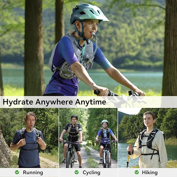 MARCHWAY Lightweight TPU Hydration Bladder, Slide-Seal Wide Mouth, 2L/3L