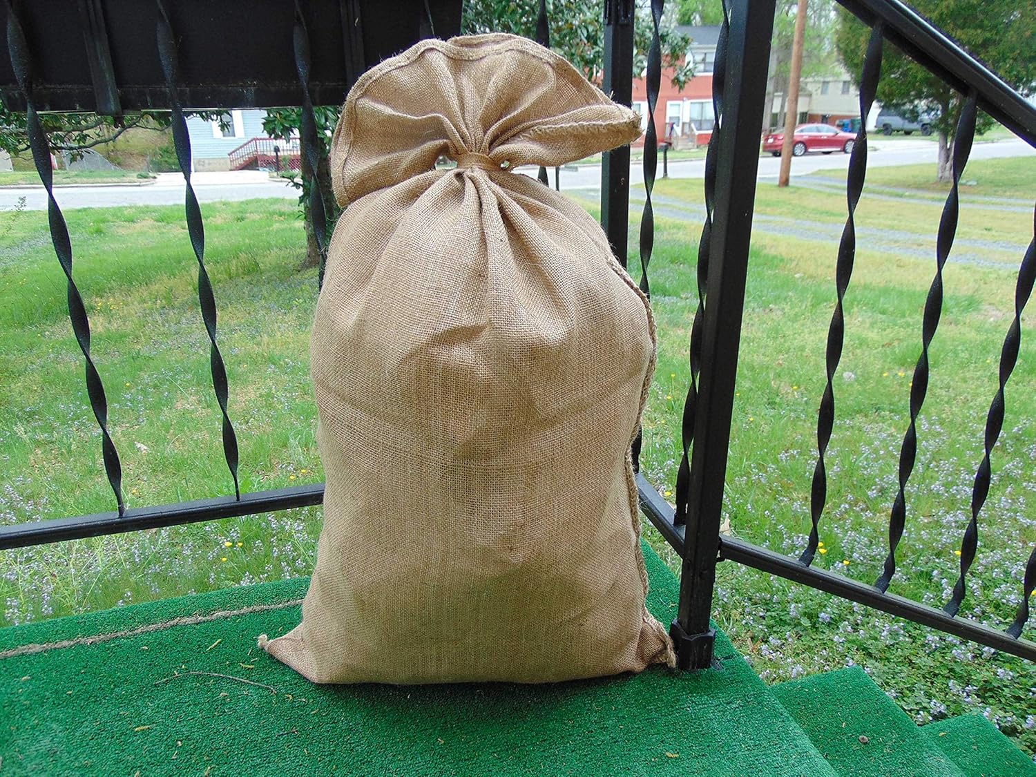 6-Pack of Premium Large Burlap Sack Bags | Set of 6 Pieces, each measuring 24 x 40 inches | Environmentally friendly, crafted from natural jute material | Constructed from 10-ounce burlap fabric.