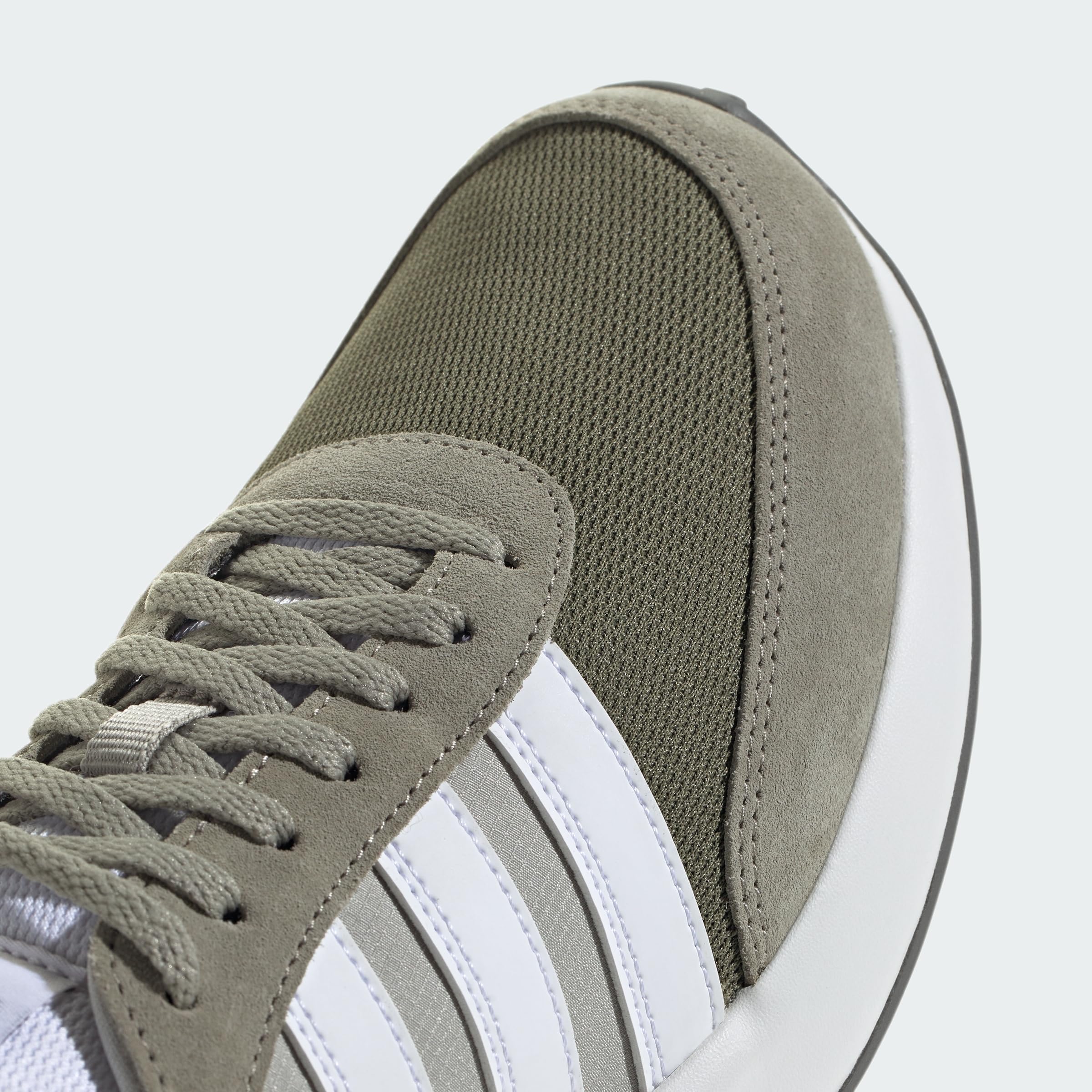 adidas Men's Sneaker: 3.5 Olive Cloud White Silver Pebble
