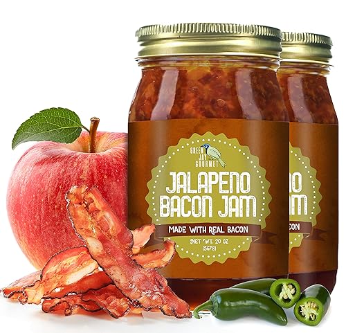 Green Jay Gourmet Jalapeno - Jalapeno - Difusión clásica para hamburguesas, sándwiches, tostadas, embutidos, sabor dulce y sabroso para carne, aves