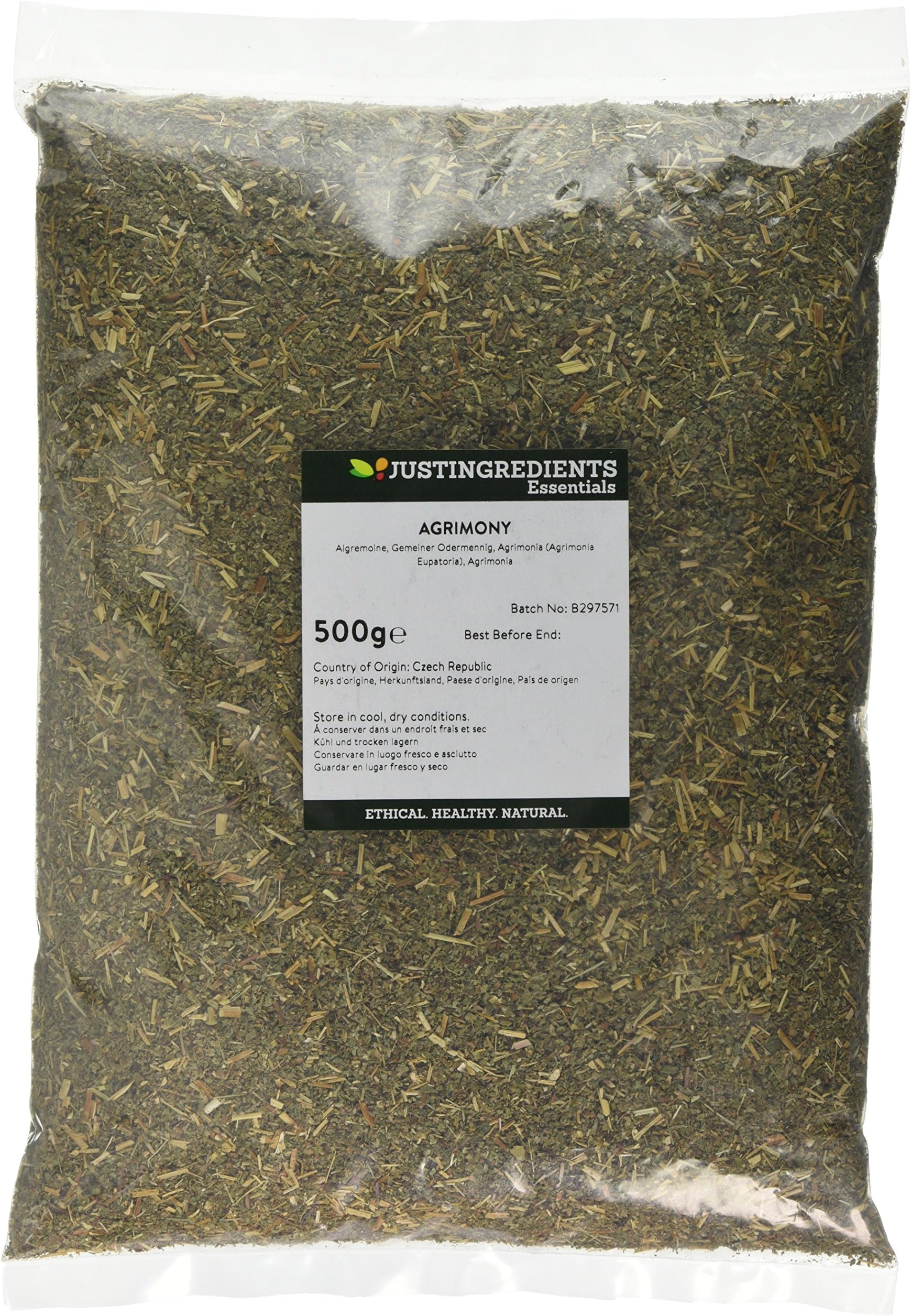 JustIngredients Essentials Agrimony 500 g (Pack of 2)