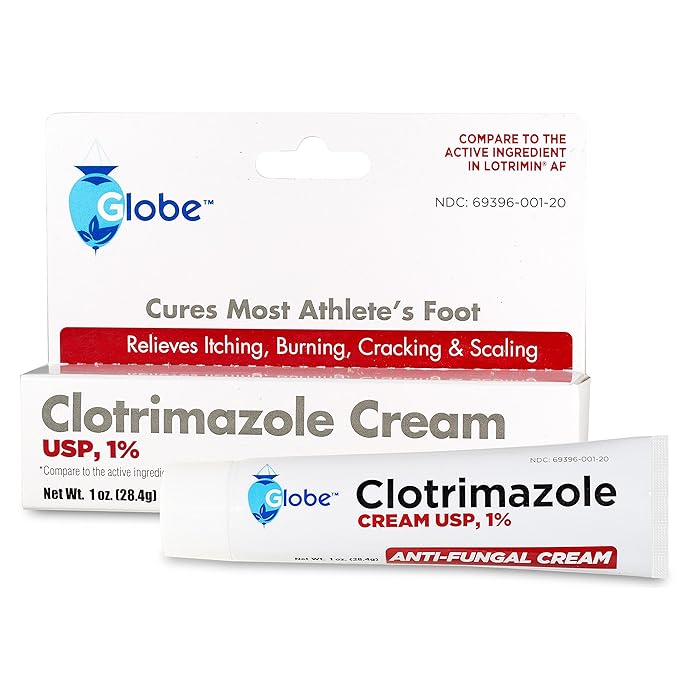 Buy Globe Clotrimazole Antifungal Cream 1 (1 oz) Relieves The itching