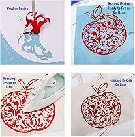 Vista 7 de Threadart - Rollo de película de vinilo de transferencia de calor azul marino de 3 yardas x 20 pulgadas de ancho, color sólido, compatible