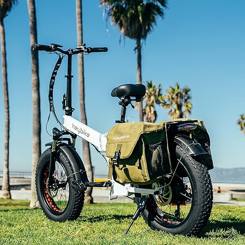Miniatura 9 de Heybike Mars - Bicicleta eléctrica plegable de 20 x 40 pulgadas con motor de 500 W batería extraíble de 48 V 125 Ah y amortiguador doble para adultos