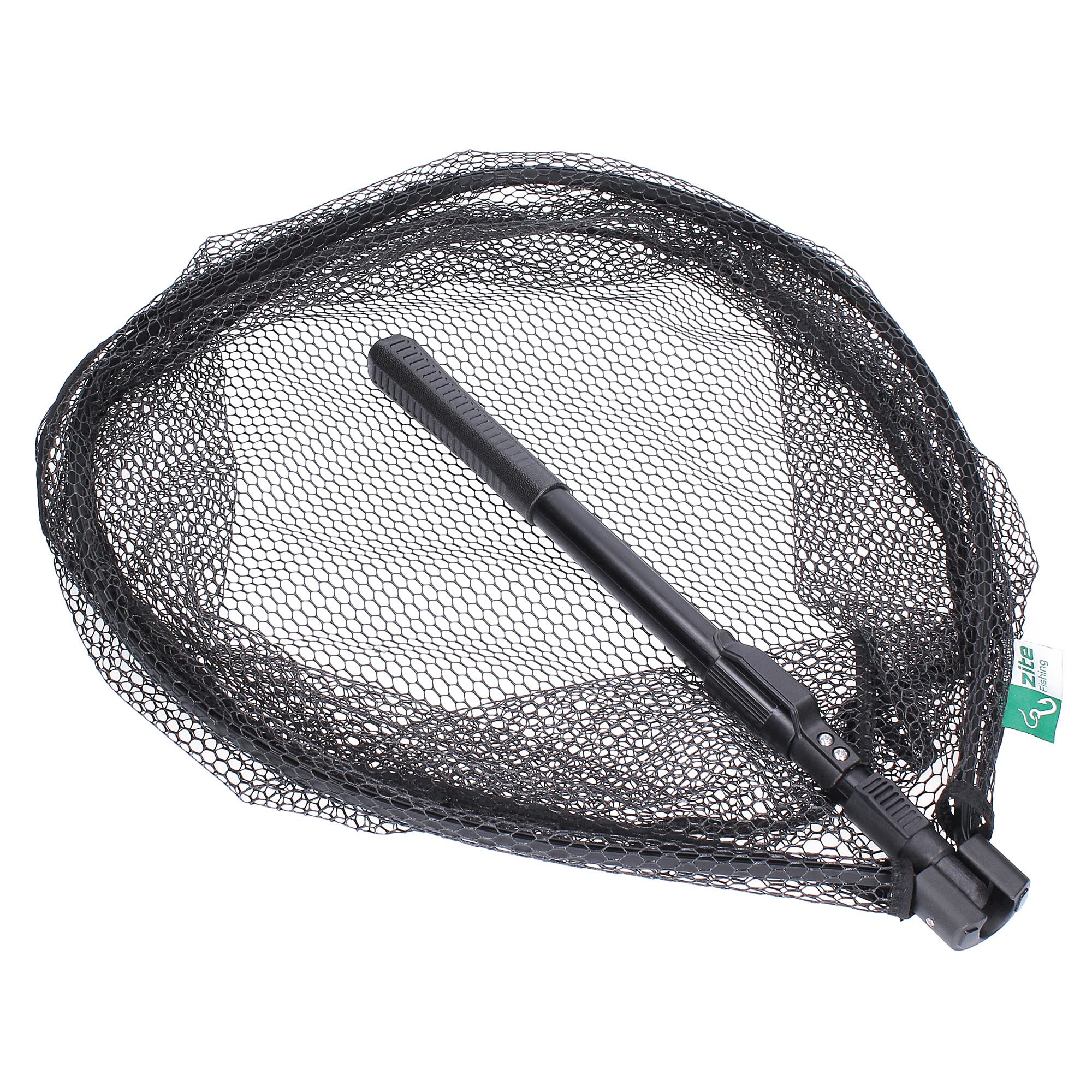 Zite Fishing Raubfisch Angelzubehör Set - Einhand-Kescher Gummiert - Fisch-Abhakmatte 130cm - Hakenlöser-Zange 28cm