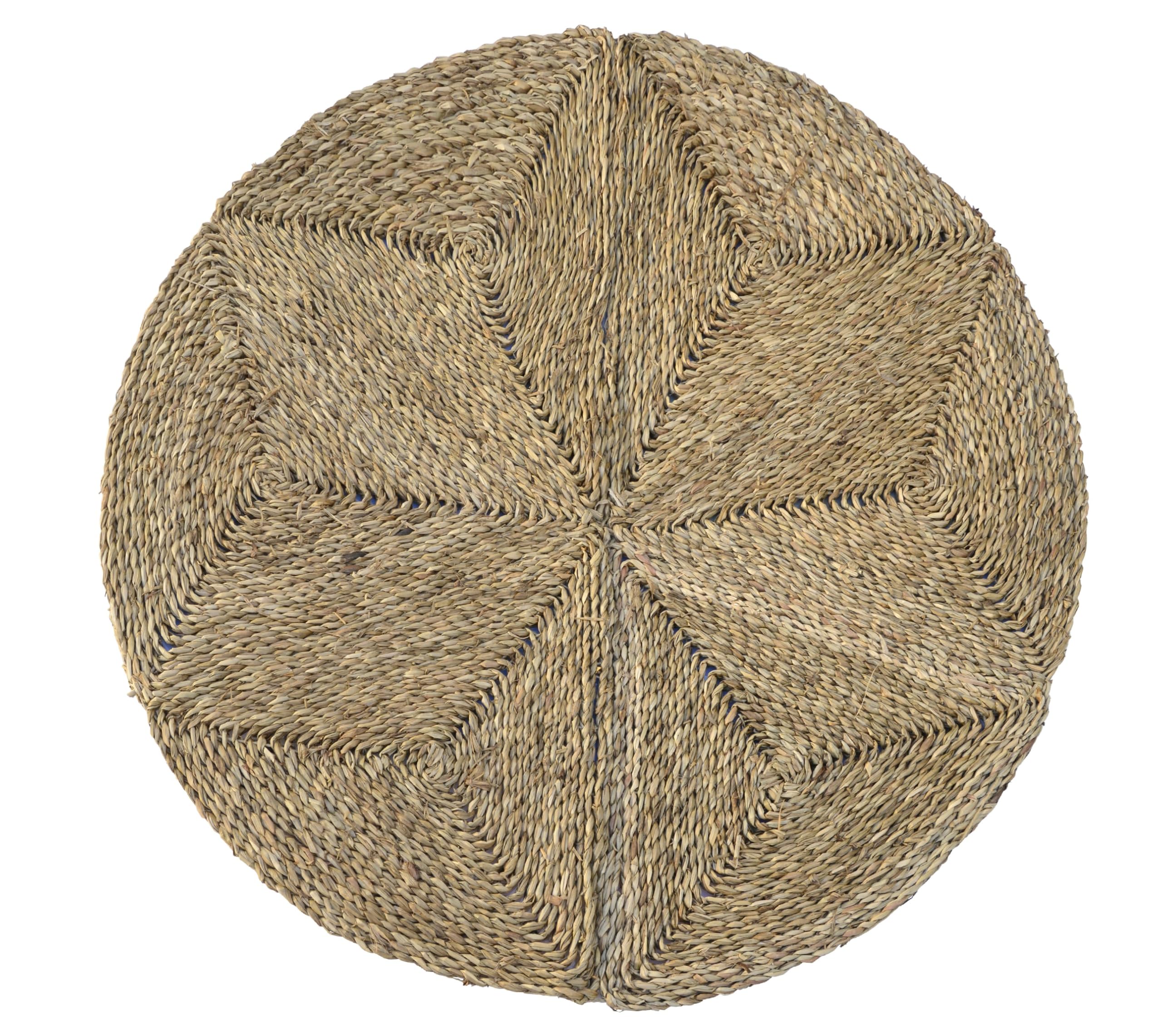 HERSIG - Alfombra Fibra Natural | Alfombra Redonda de Seagrass - 90 cm
