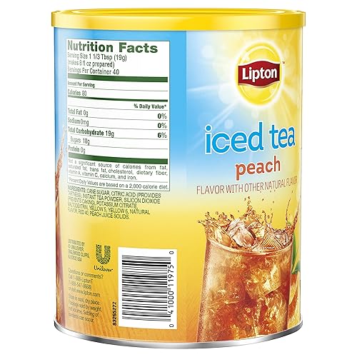 Miniatura 2 de Lipton Mezcla de té helado, melocotón 10 cuartos