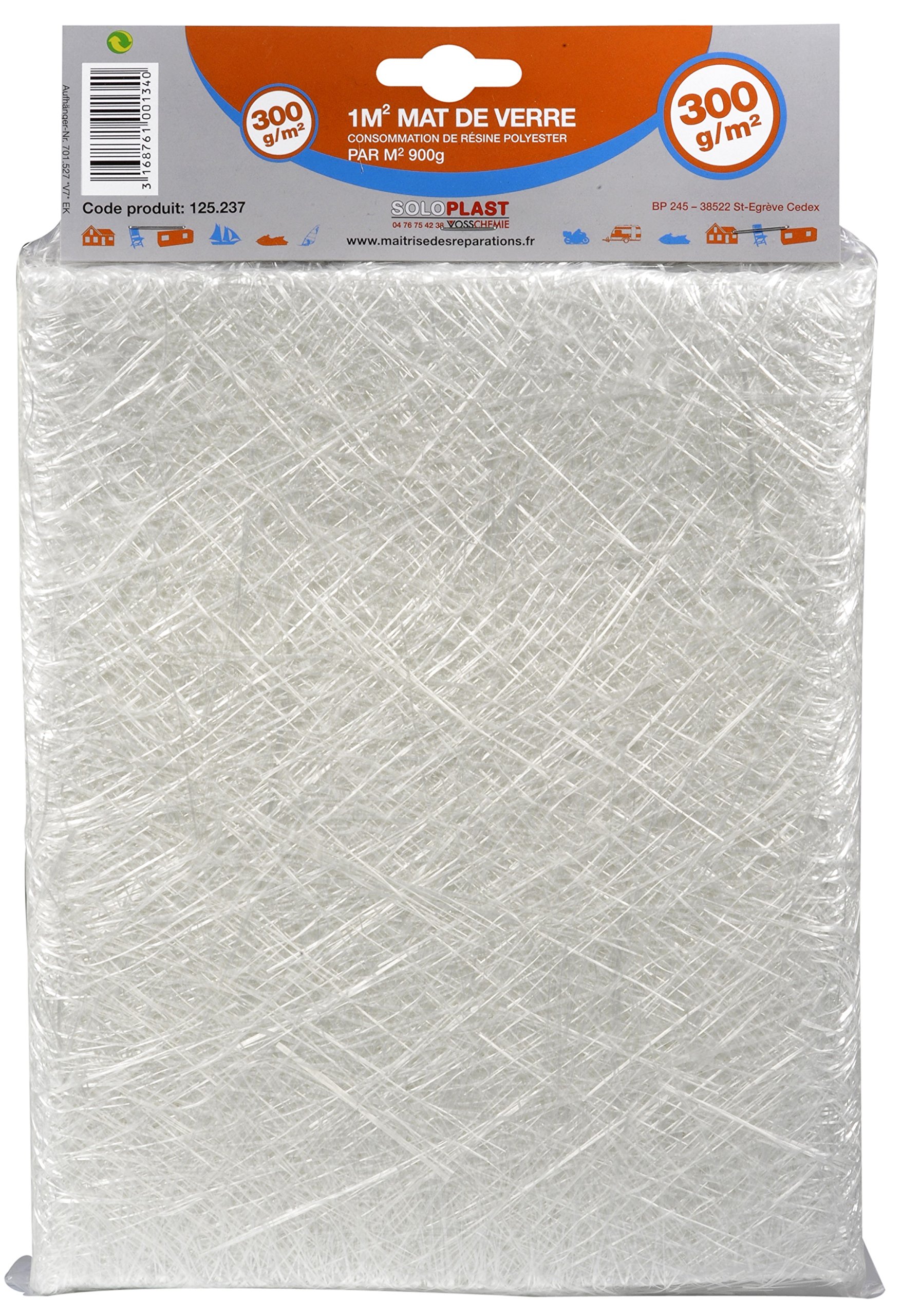 Mat de verre Soloplast 125237 pour réparation composite en stratification