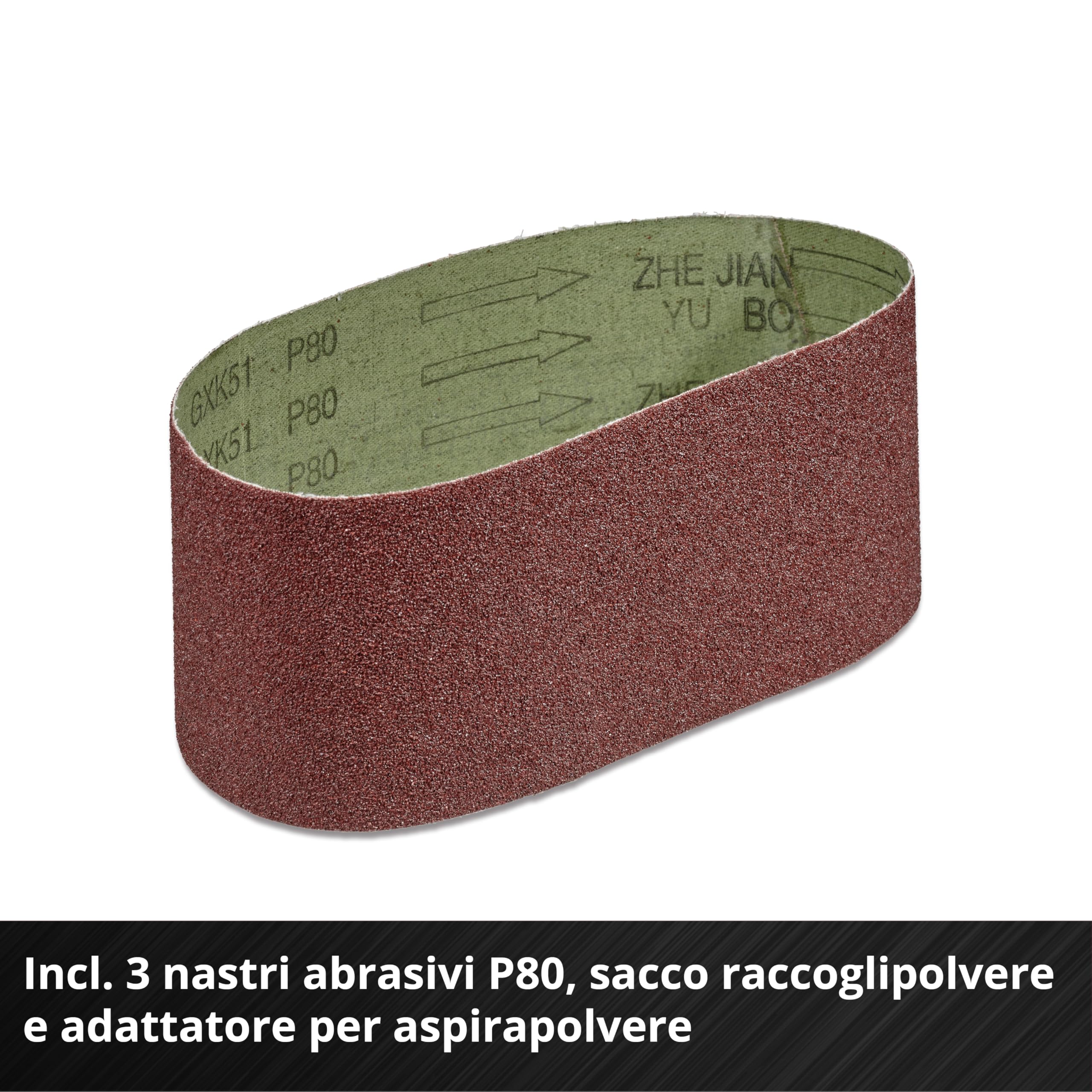 Levigatrice a batteria TP-BS 18/457 Li BL-Solo Power X-Change Einhell 18 V Brushless 3 nastri abrasivi 457x75 mm