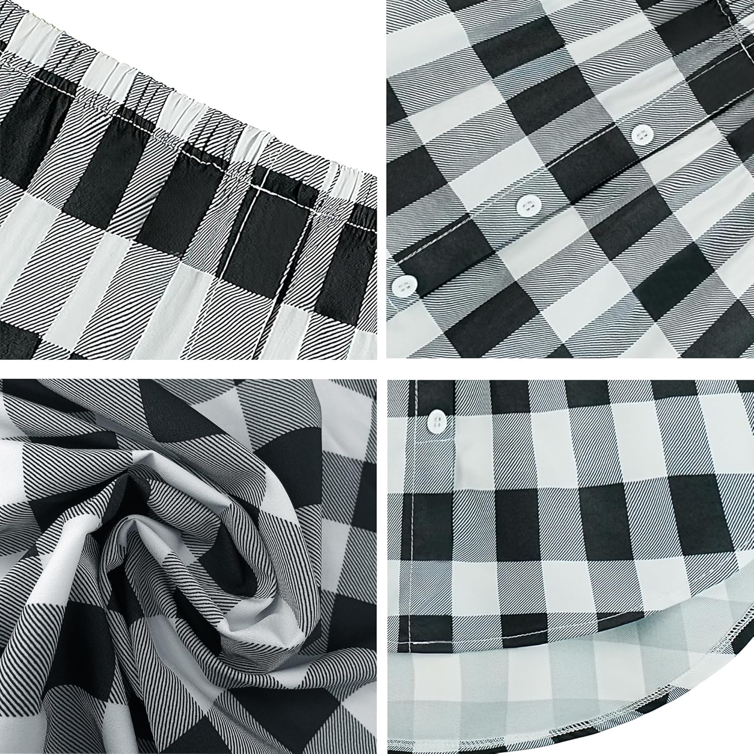 OBBUE Women's 2 Pcs Mini Adjustable Shirt Extender Removable Layering Half Length Underskirt with Buttons - Image 4