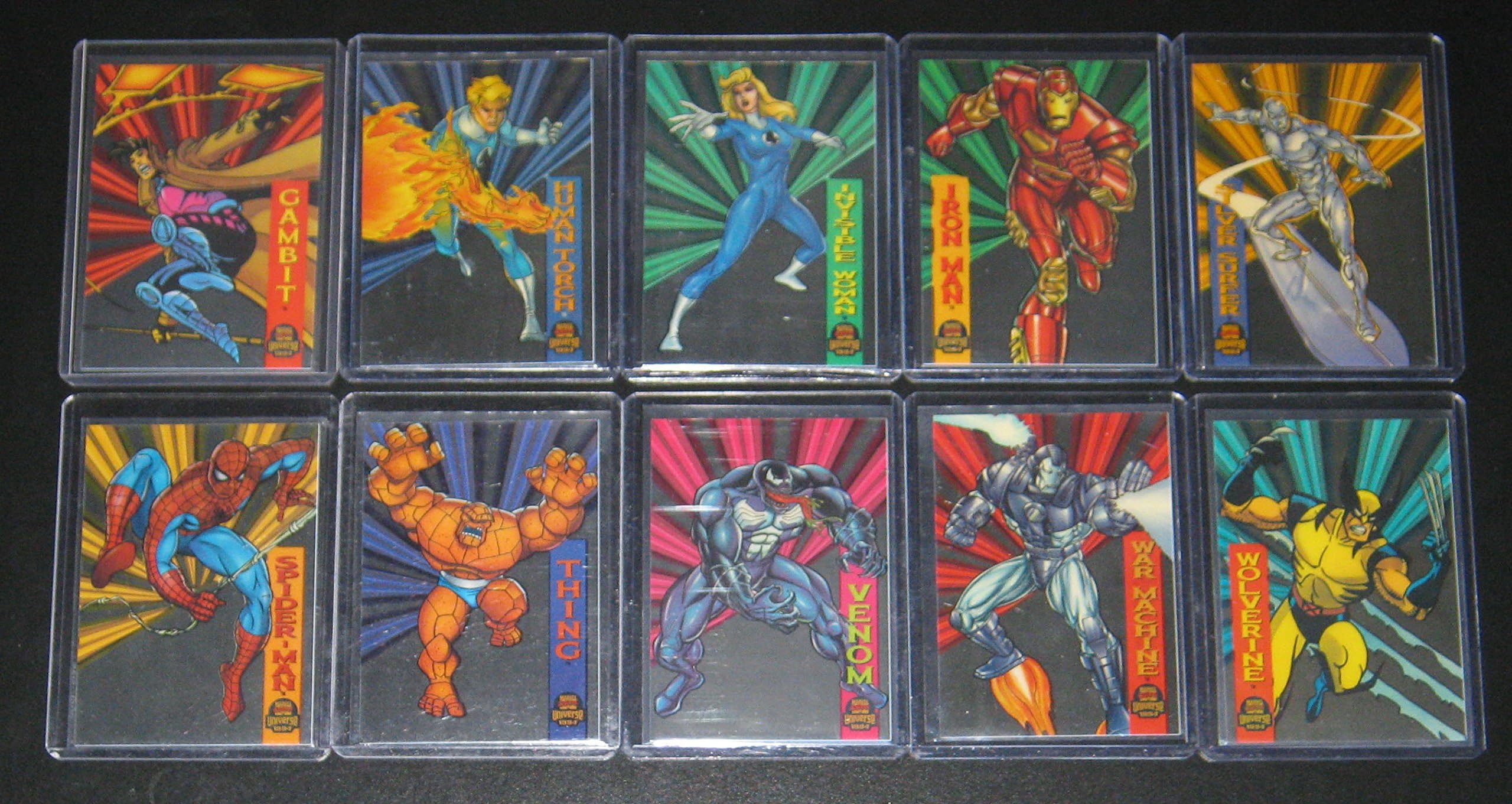 Fleer 1994 Marvel Universe Series V Suspended Animation Insert Set of 10 Cards NM/M