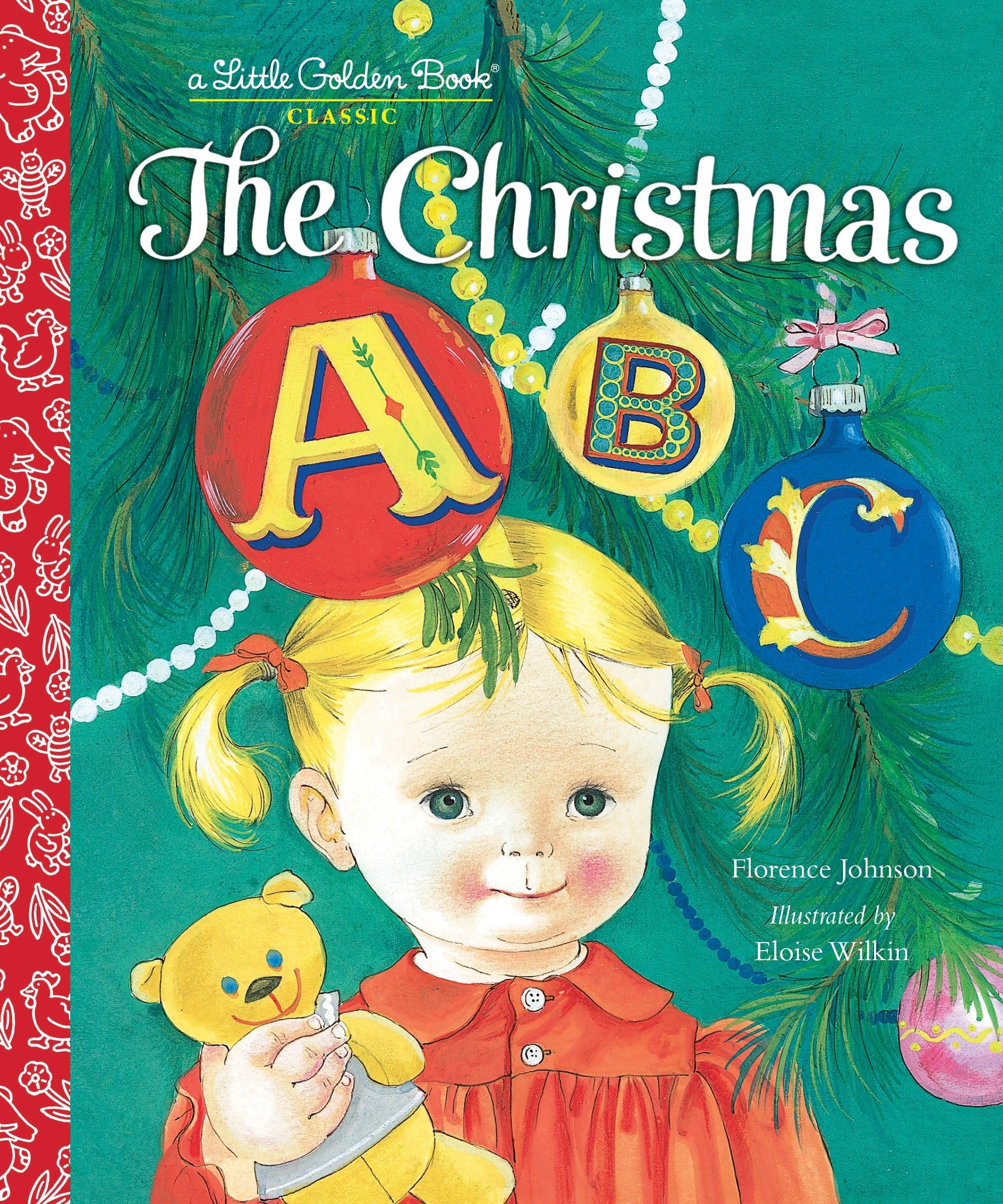Cover of The Christmas ABC: A Christmas Alphabet Book for Kids and Toddlers (Little Golden Book)