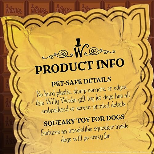 Miniatura 4 de Augustus Gloop - Juguete de peluche para mascotas en el interior del tubo texturizado  Juguetes chirriantes para perros, juguetes de felpa para