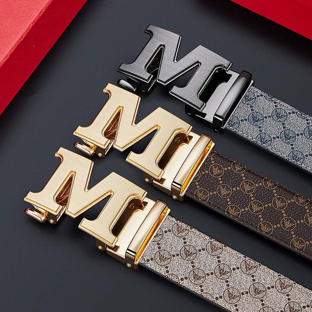 VANNANBA Letter M Belt for Men，Luxury Stylish Designer  display picture 2