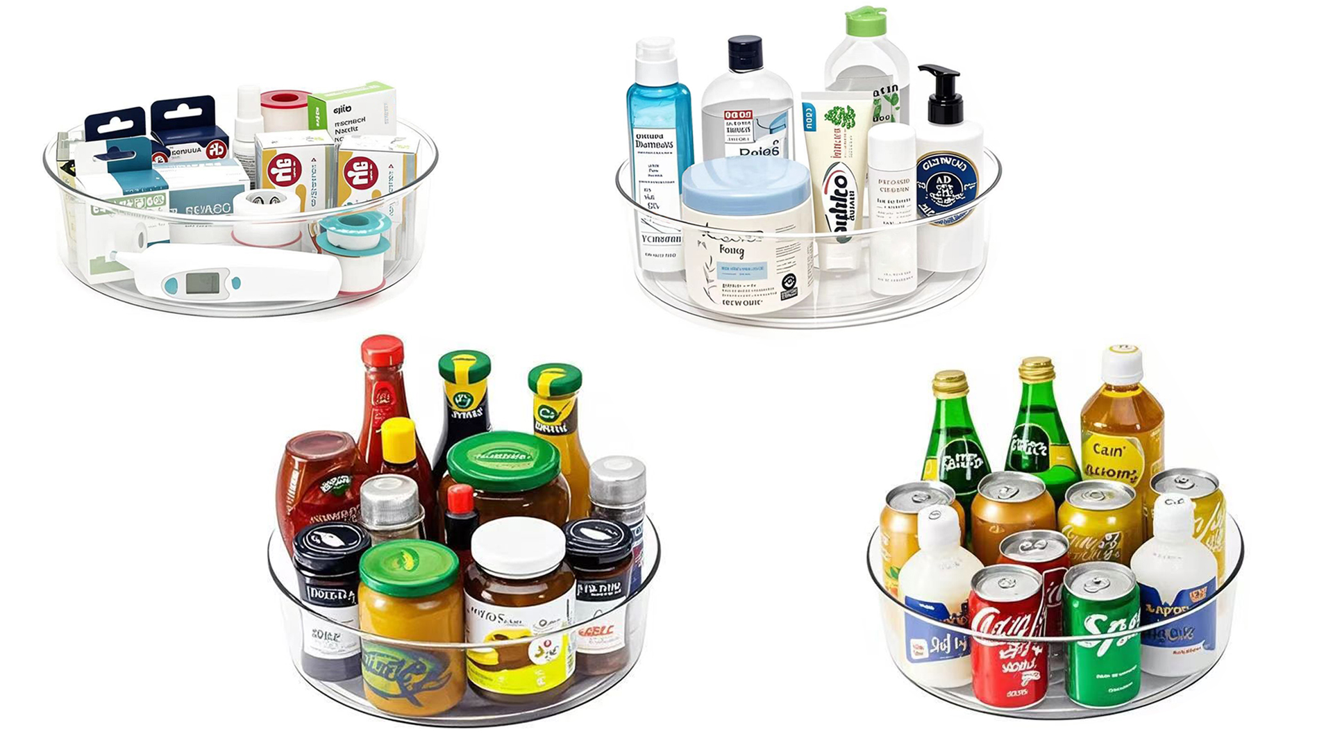 Amazon.com - YCLADEC 4 Pack Lazy Susan 11.5