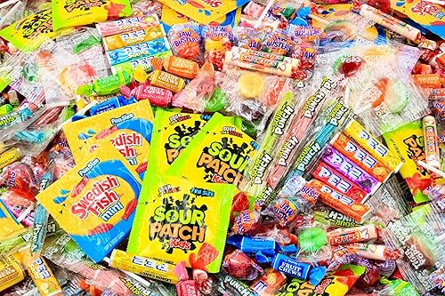Miniatura 4 de Paquete variado de caramelos a granel  Caramelos de 2 libras  Caramelos a granel envueltos individualmente, Sour Patch Kid, paletas, salvavidas,