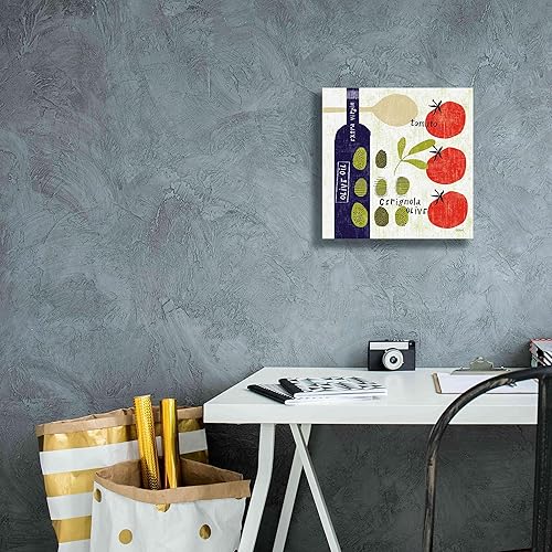 Miniatura 7 de Epic Graffiti "Italiano Olives" por Sue Schlabach, lienzo de arte de pared Giclée, 12 x 12 pulgadas