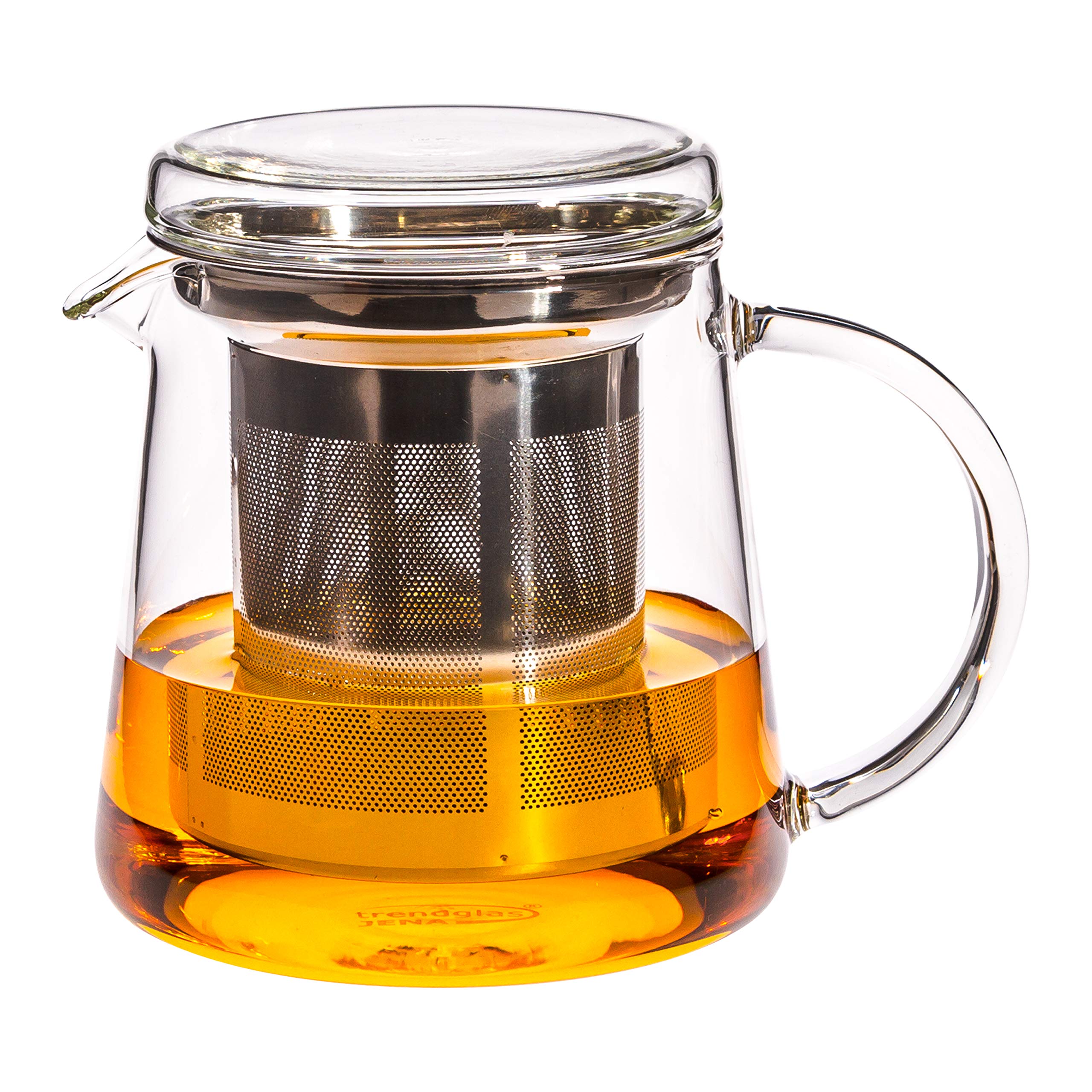Trendglas Jena - FOR TWO – Teiera 0,4 litri con coperchio e filtro in acciaio inox (220051)