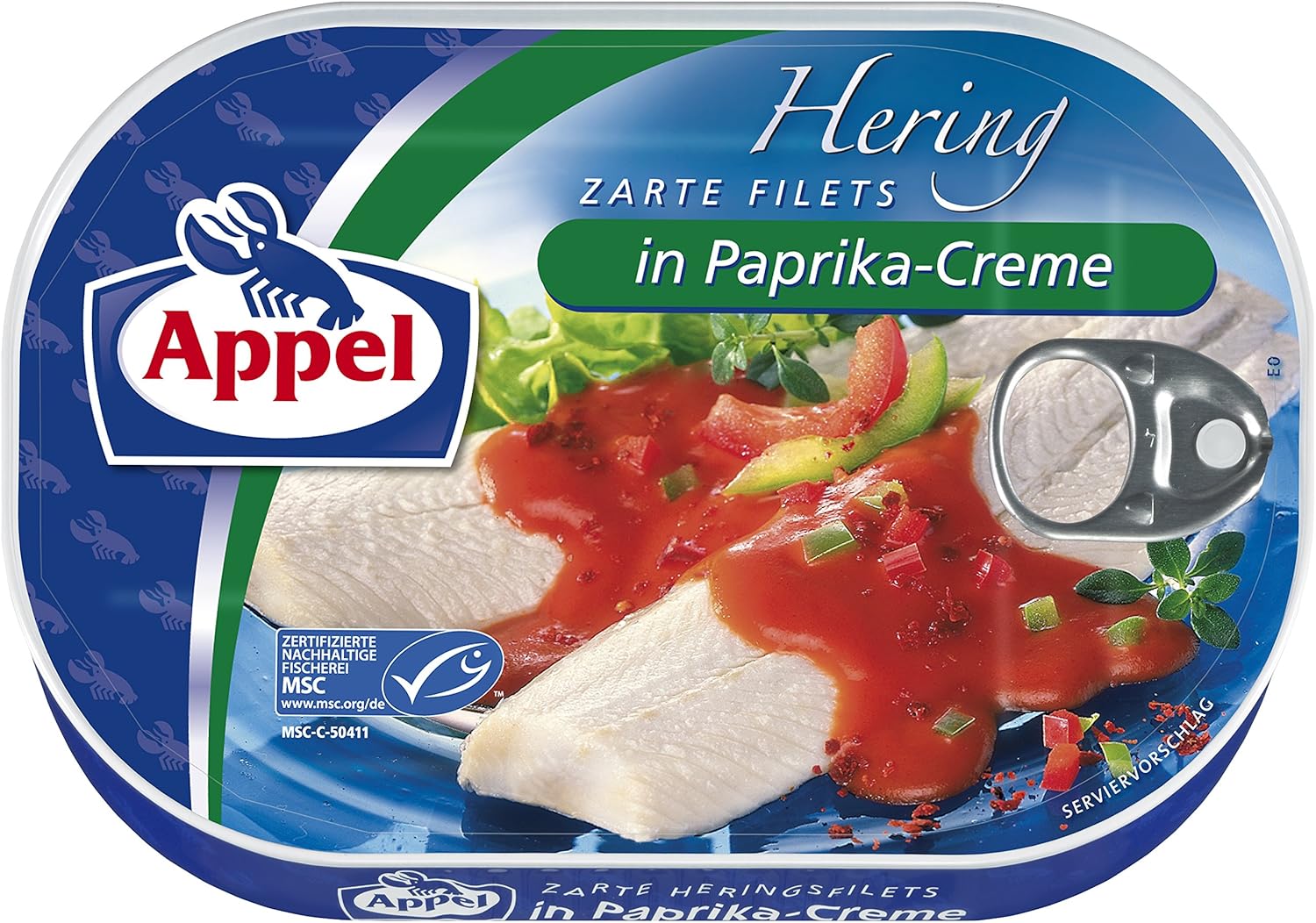 Appel Herring Fillets in Paprika Cream Sauce 200g Grocery