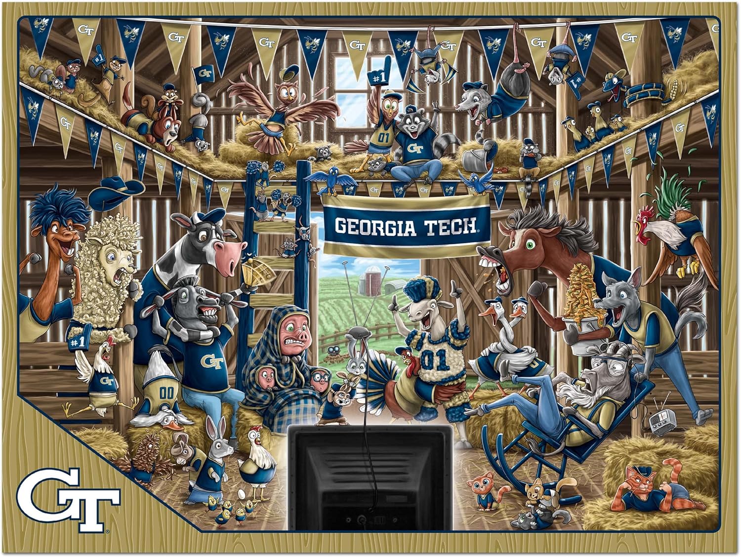 YouTheFan NCAA Barnyard Fans 500pc Puzzle