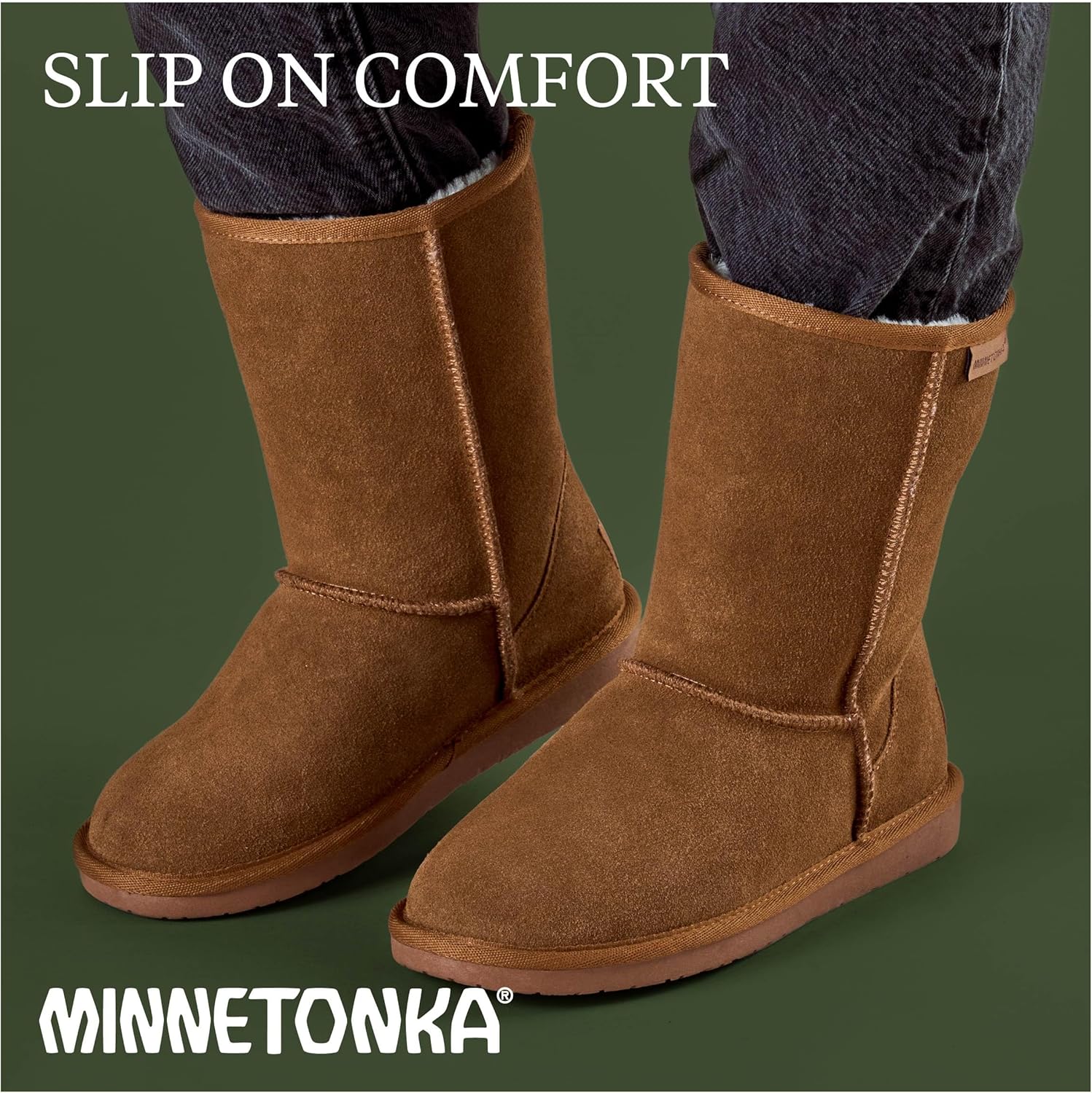 Minnetonka Women's Callahan Suede Mid-Calf Boots