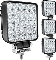 Vista 10 de Cápsulas de luz LED, luz de trabajo de tractor de 4 pulgadas, 75 W, 12 V, 24 V, luces LED de respaldo cuadradas para camión, vehículo, ATV, UTV