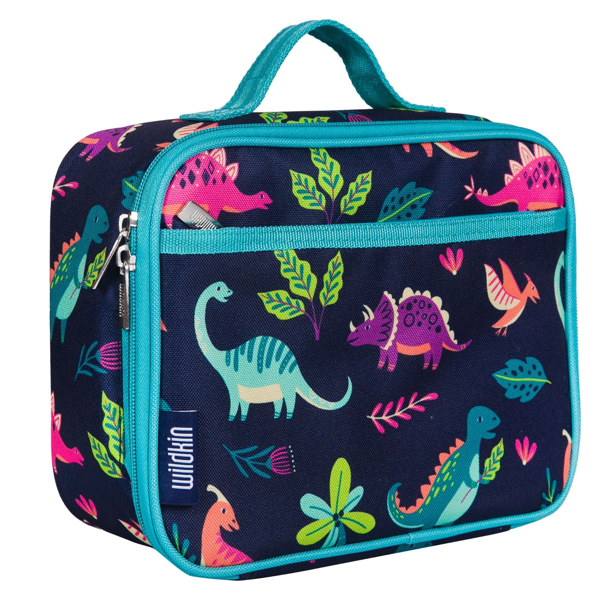 WildkinKids Insulated Lunch Box – Durable and Reusable for School & Travel - Darling Dinosaurs