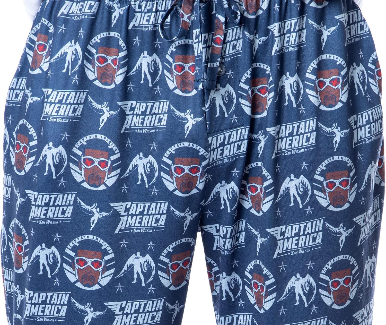 Marvel Mens' The Falcon Captain America Tossed Print Pajama Pants - Image 4