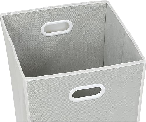 Vista 2 de Simple Houseware - Cesta de lavandería plegable para armario, Gris