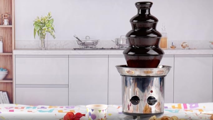 Amazon.com: Chocolate Fountain Machine 4 Tier Electric