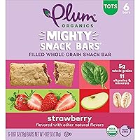 Vista 18 de Plum Organics Mighty Snack Bars - Pumpkin and Banana - 0.67 oz Bars (Pack of 48) - Organic Fruit and Vegetable Toddler Food Snack Bars