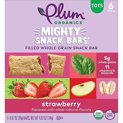 Miniatura 18 de Plum Organics Mighty Snack Bars - Pumpkin and Banana - 0.67 oz Bars (Pack of 48) - Organic Fruit and Vegetable Toddler Food Snack Bars