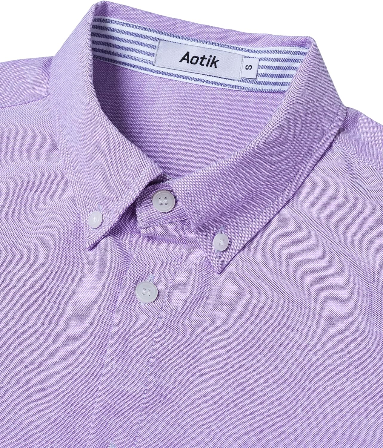 Mens Oxford Button Down Shirt Long Sleeve Dress Shirts Solid Business Casual Office Shirts with Pockets - Image 4