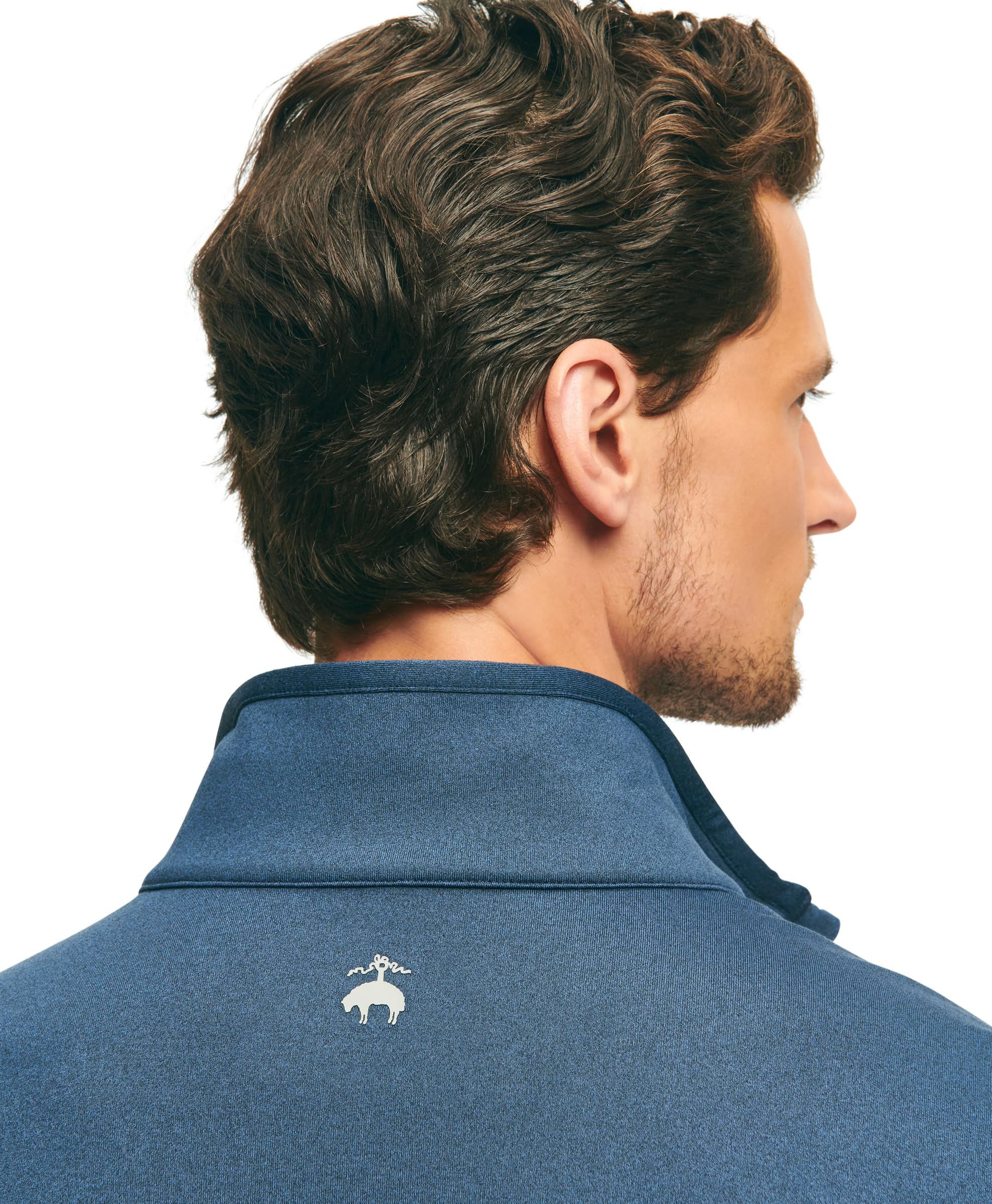Brooks Brothers Performance Stretch Long Sleeve Golf Half-Zip Pullover Uomo